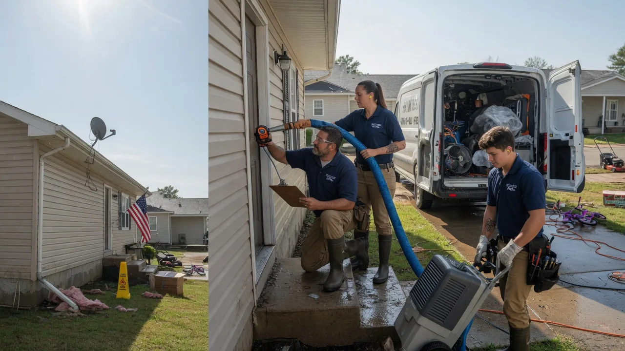 Ceiling Water Damage Restoration in Bellflower, MO near me